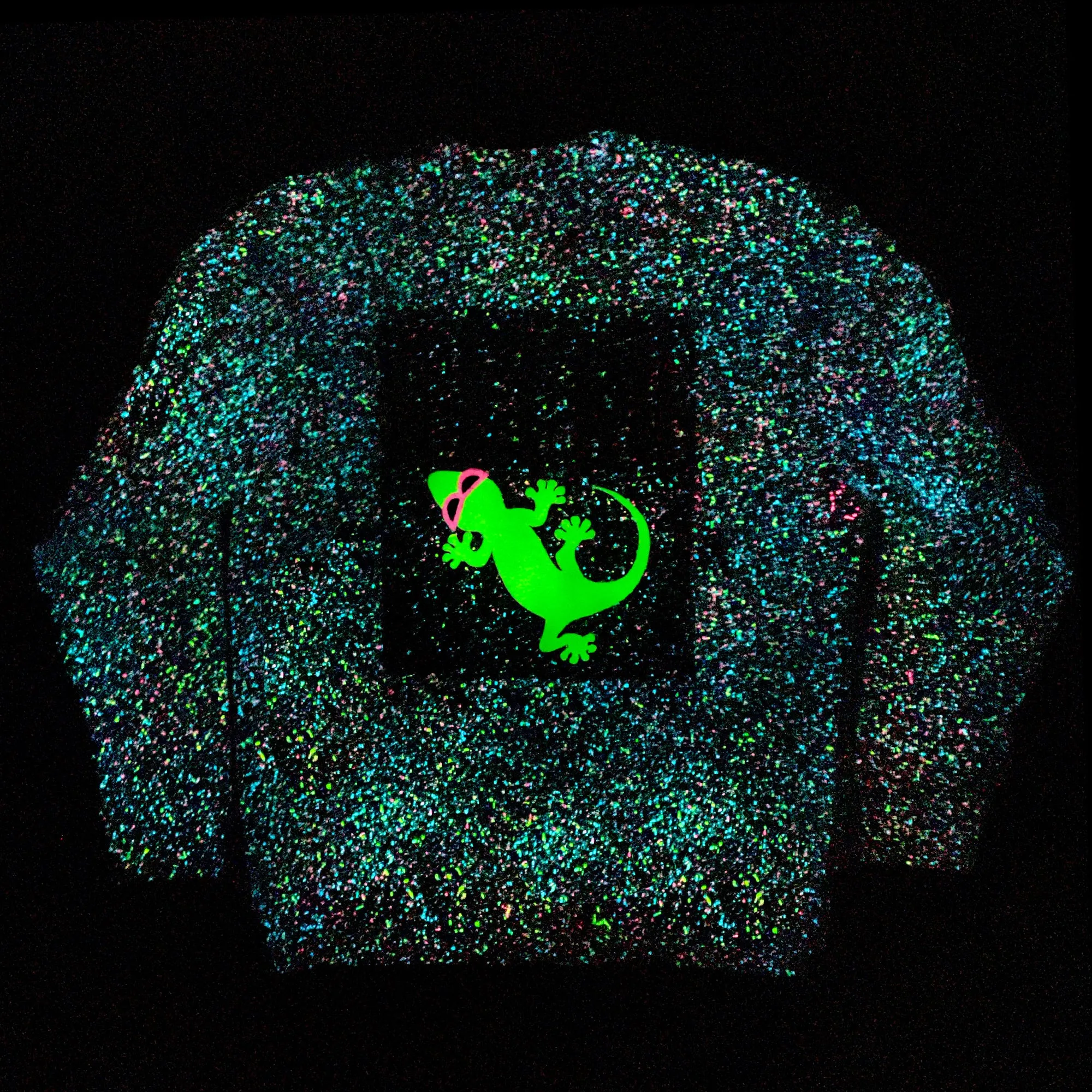 1988 Glow In The Dark Splatter Gecko Marble Crewneck