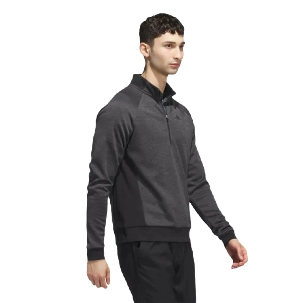 Adidas Men's Golf DWR Quarter-Zip Pullover - Black