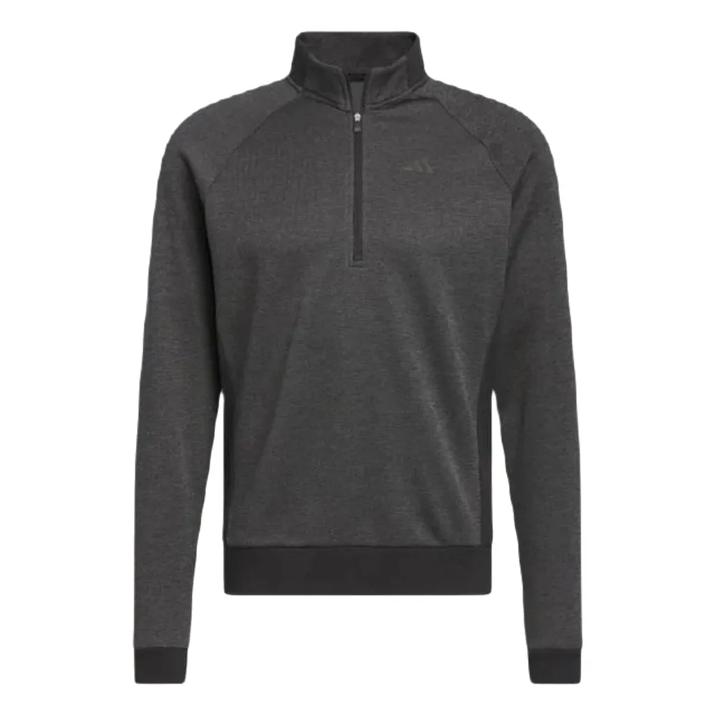 Adidas Men's Golf DWR Quarter-Zip Pullover - Black