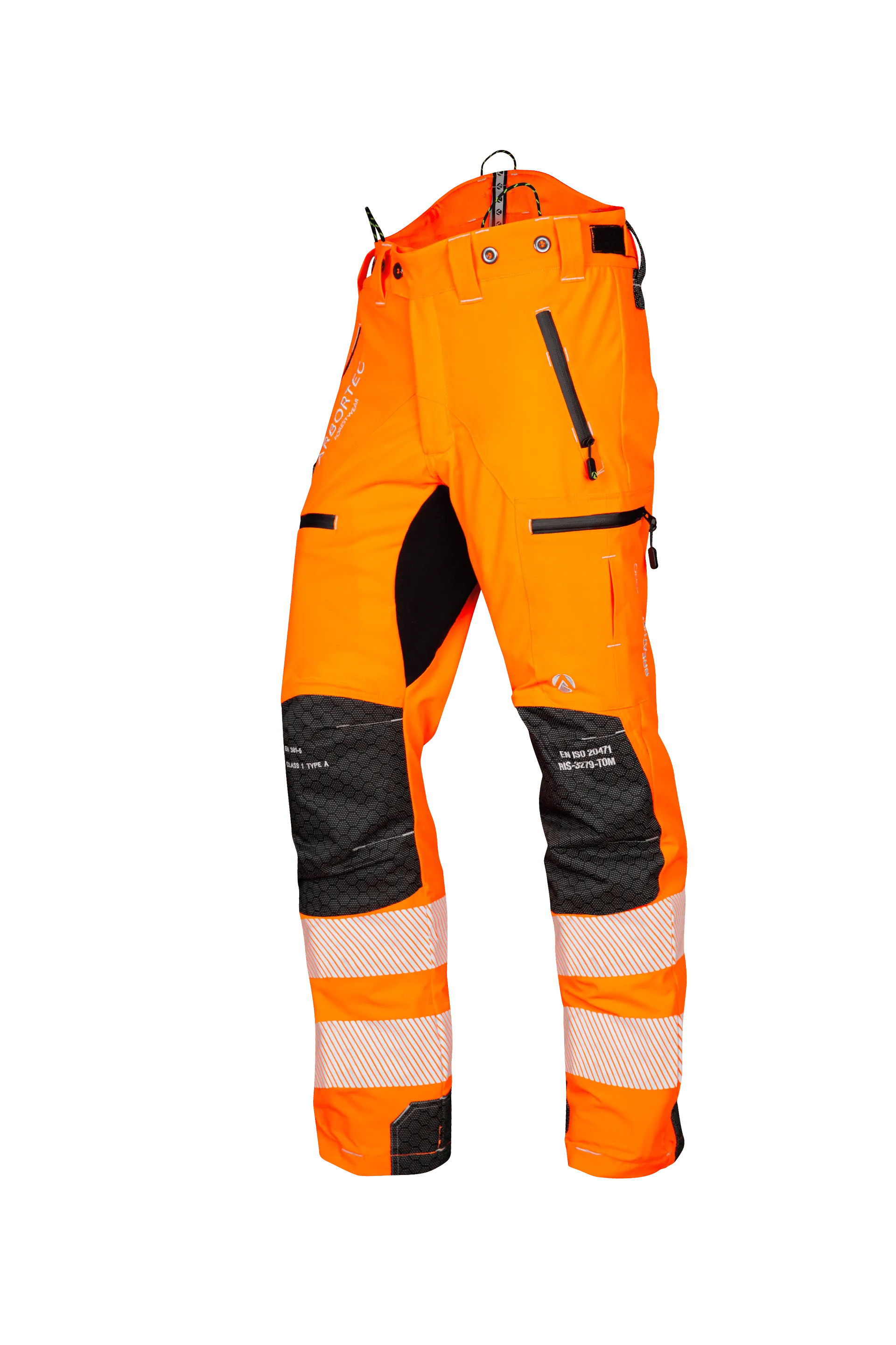 ATHV4070 Breatheflex Pro Chainsaw Trousers Design C Class 1 - Hi-Vis Orange