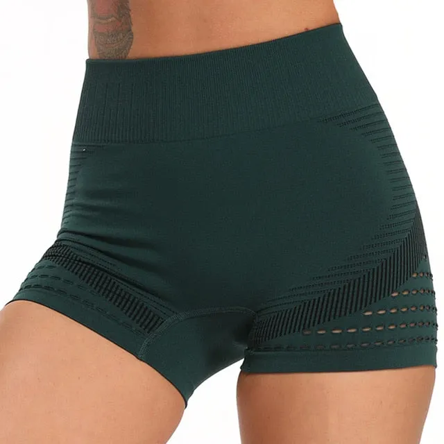 Biker's Gauge High Waist Wicking Active Shorts