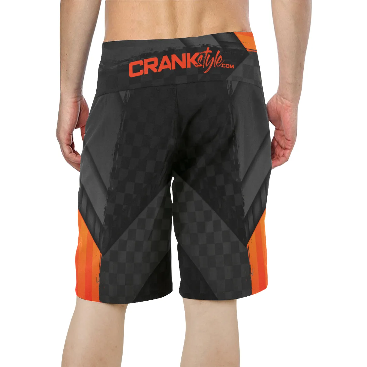 Black & Orange MTB Boardshorts