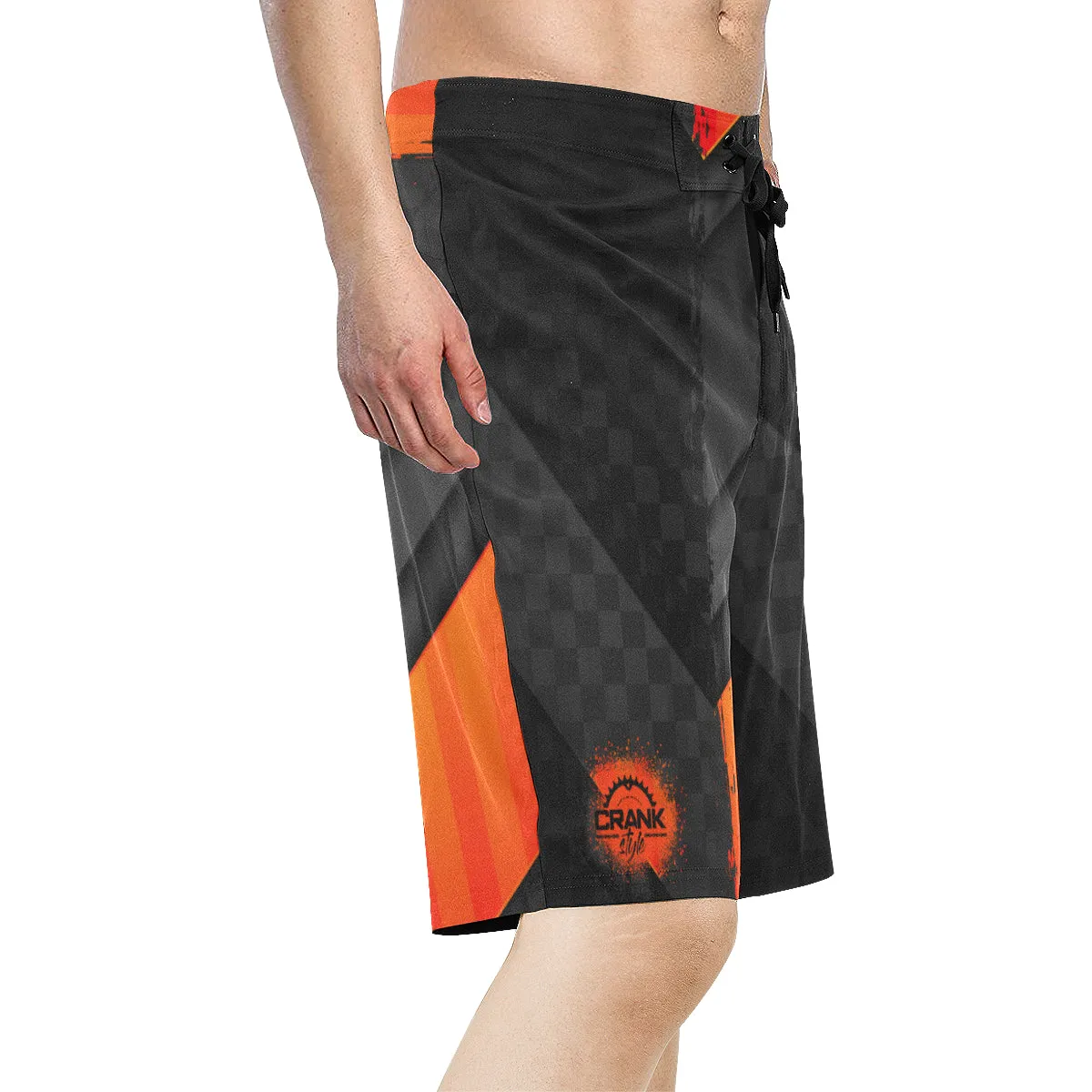 Black & Orange MTB Boardshorts