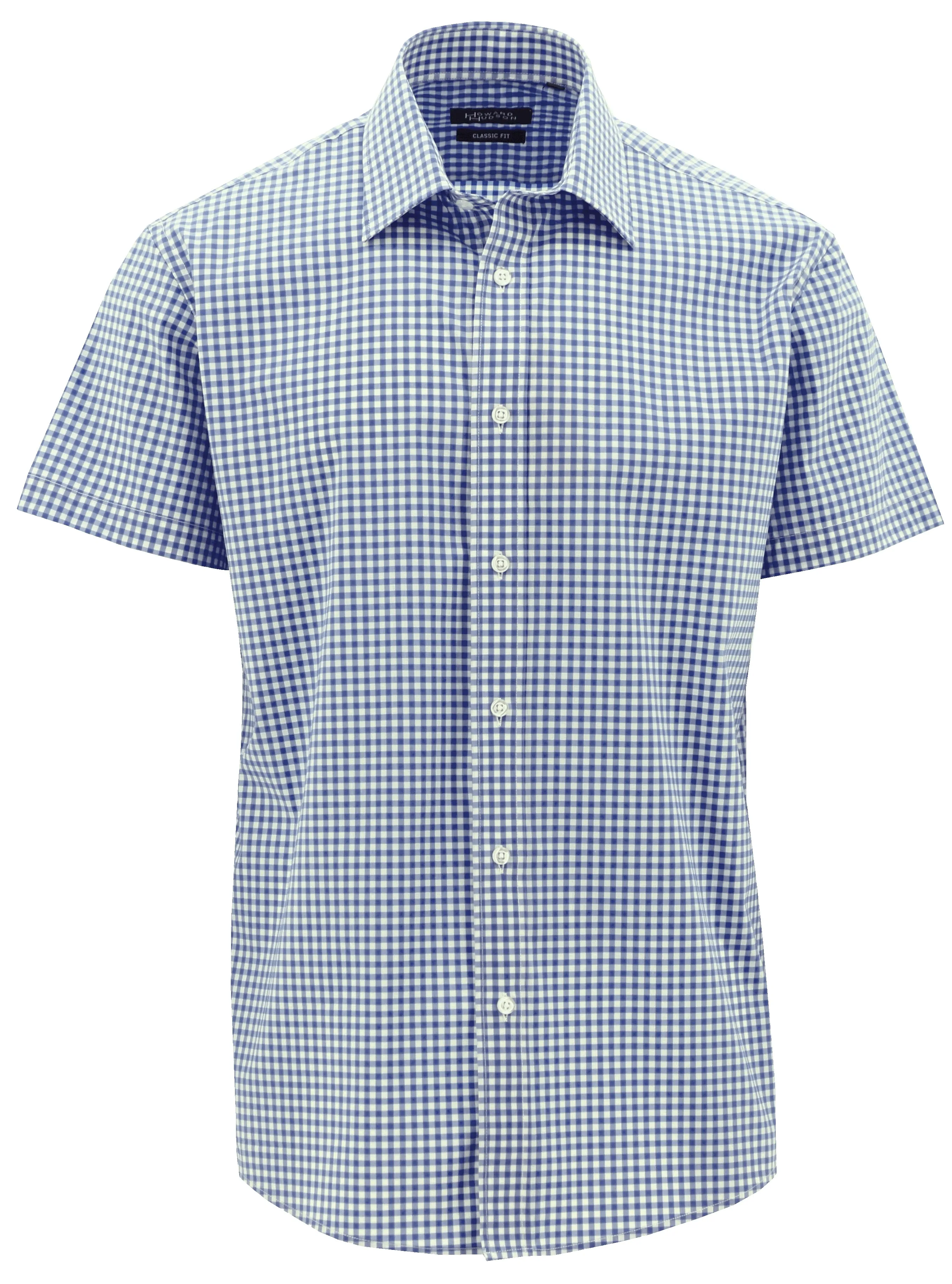 Brooke Blue Checked Short Sleeve Shirt