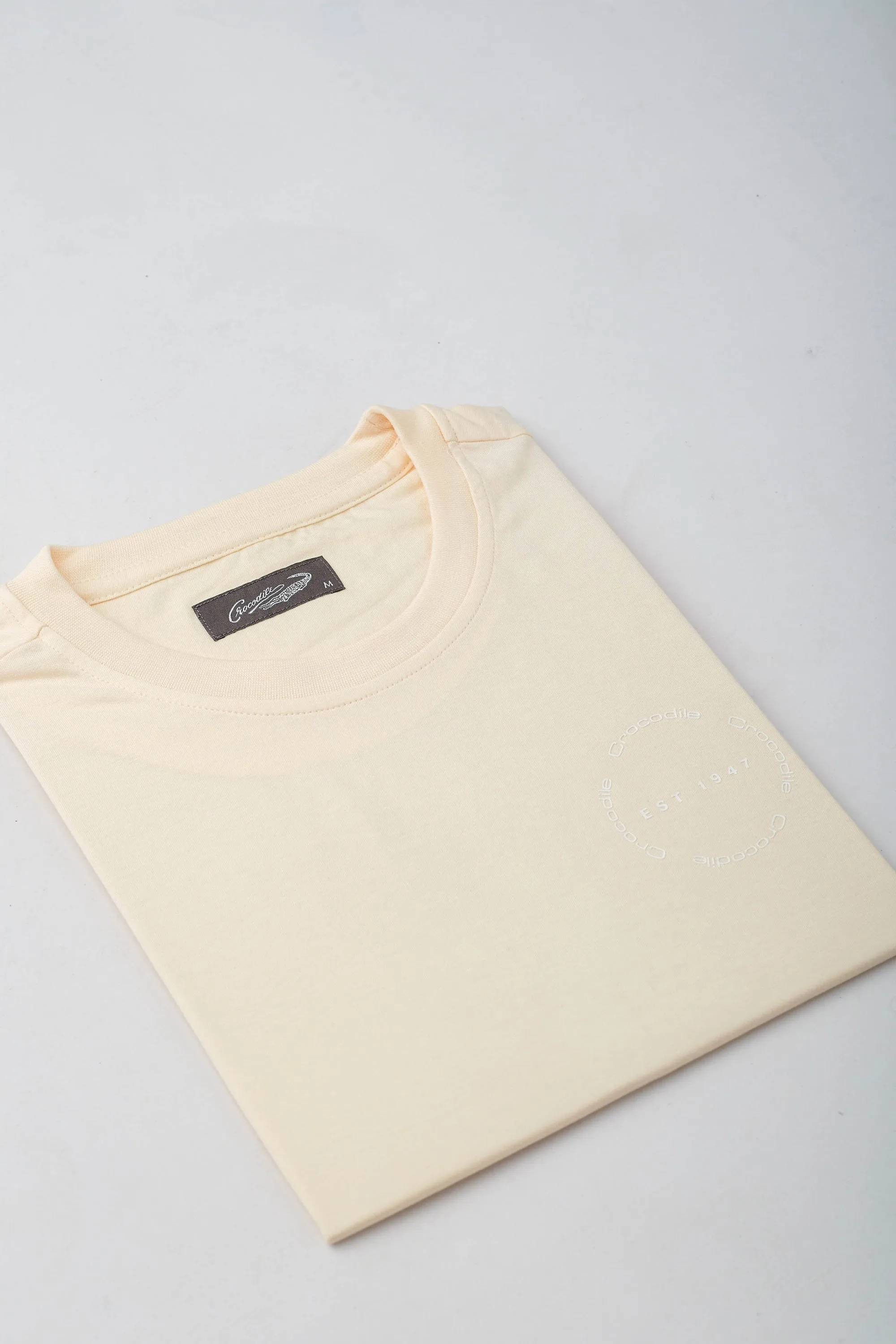 Casual Crewneck-Creme Brulee-Slim Fit