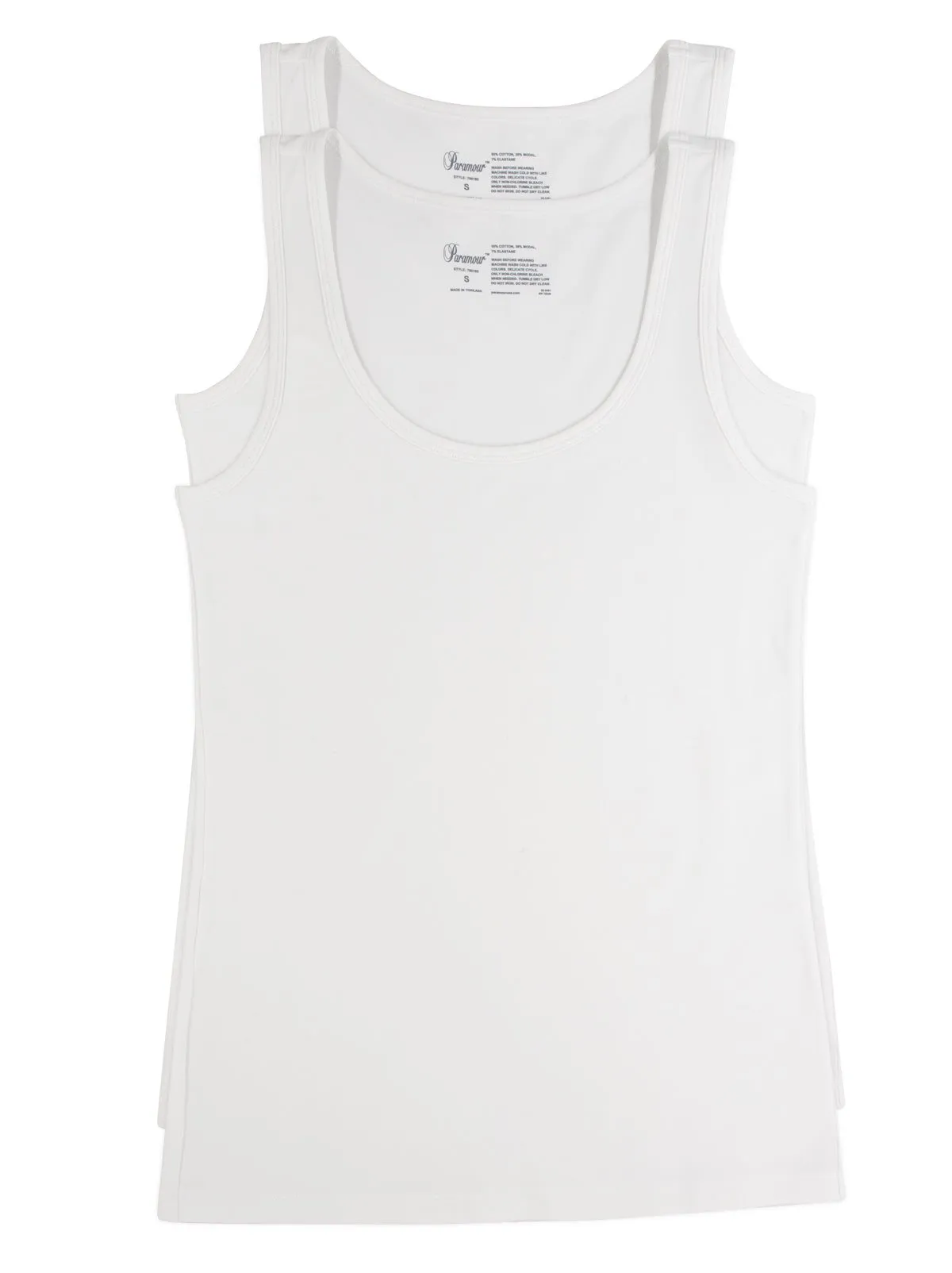 Cotton Modal Stretch Layering Tank Top 2-Pack