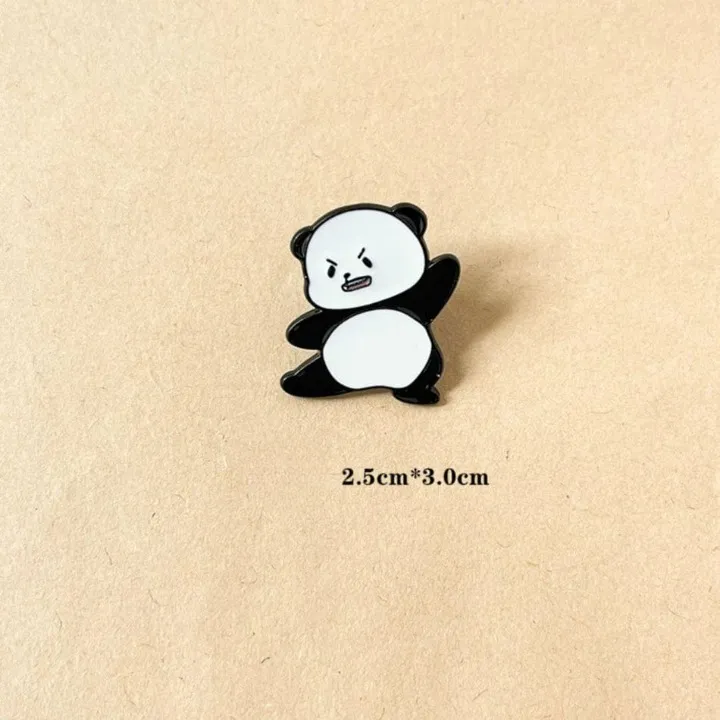 Cute Panda Enamel Pins Set of 3