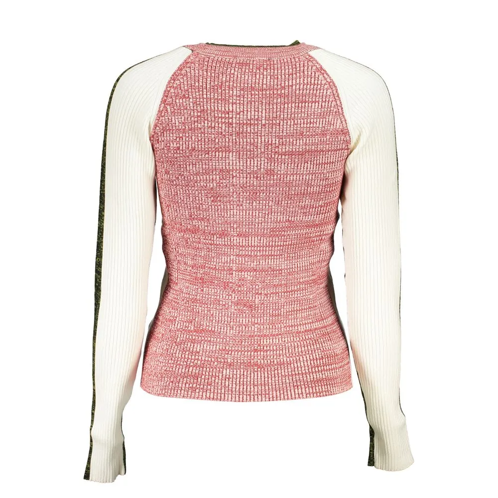 Desigual Chic Contrasting Crew Neck Sweater