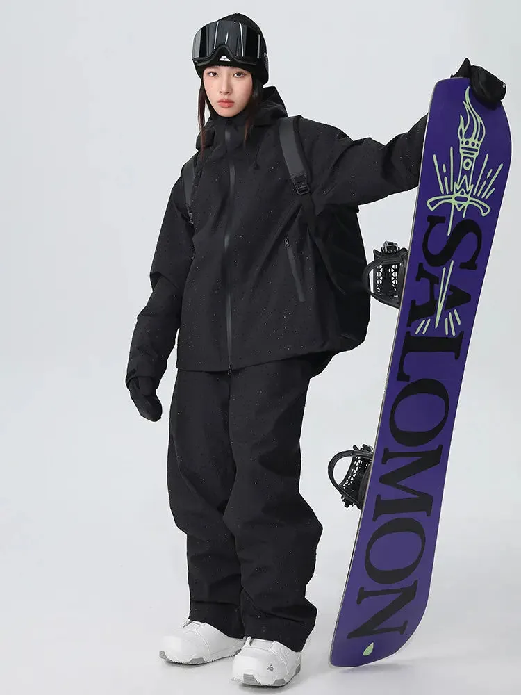 Elegant Blingbing Snowboarding Suit Outdoor Ski Outfit