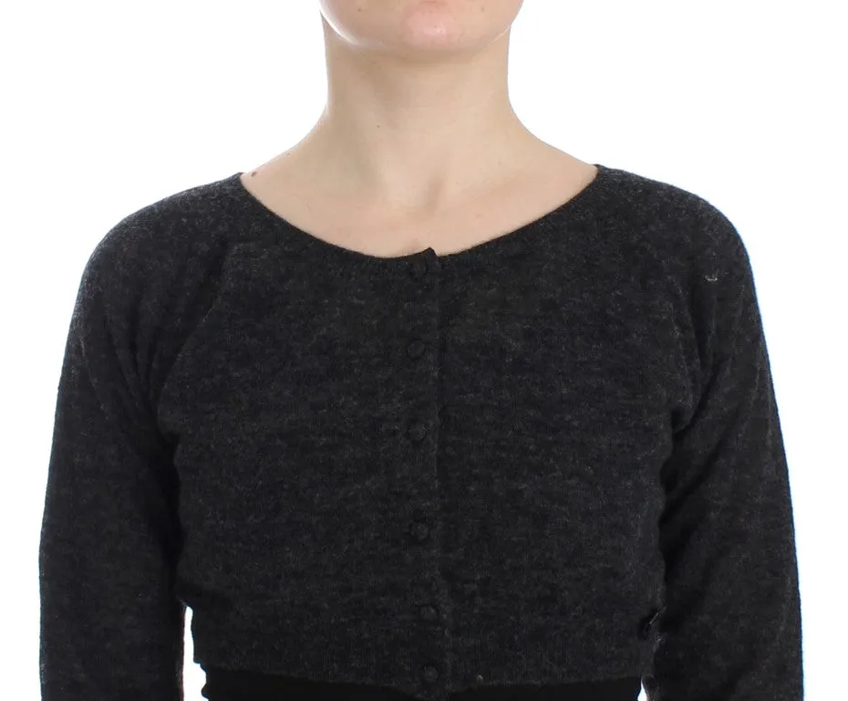 Ermanno Scervino Chic Cropped Alpaca Wool Sweater