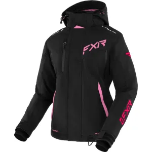 FXR  Womens Edge Snowmobile Jacket ACMT Black Electric Pink Raspberry Fade