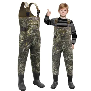 Gonex Neoprene Chest Waders with Boots for Kids