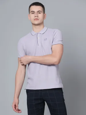 Men Purple Polo T-Shirt