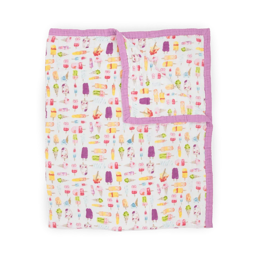 Muslin Quilted Throw Blanket