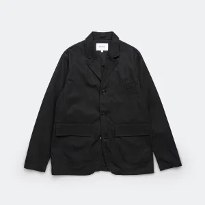 Nilas Fine Broken Twill Work Jacket - Black