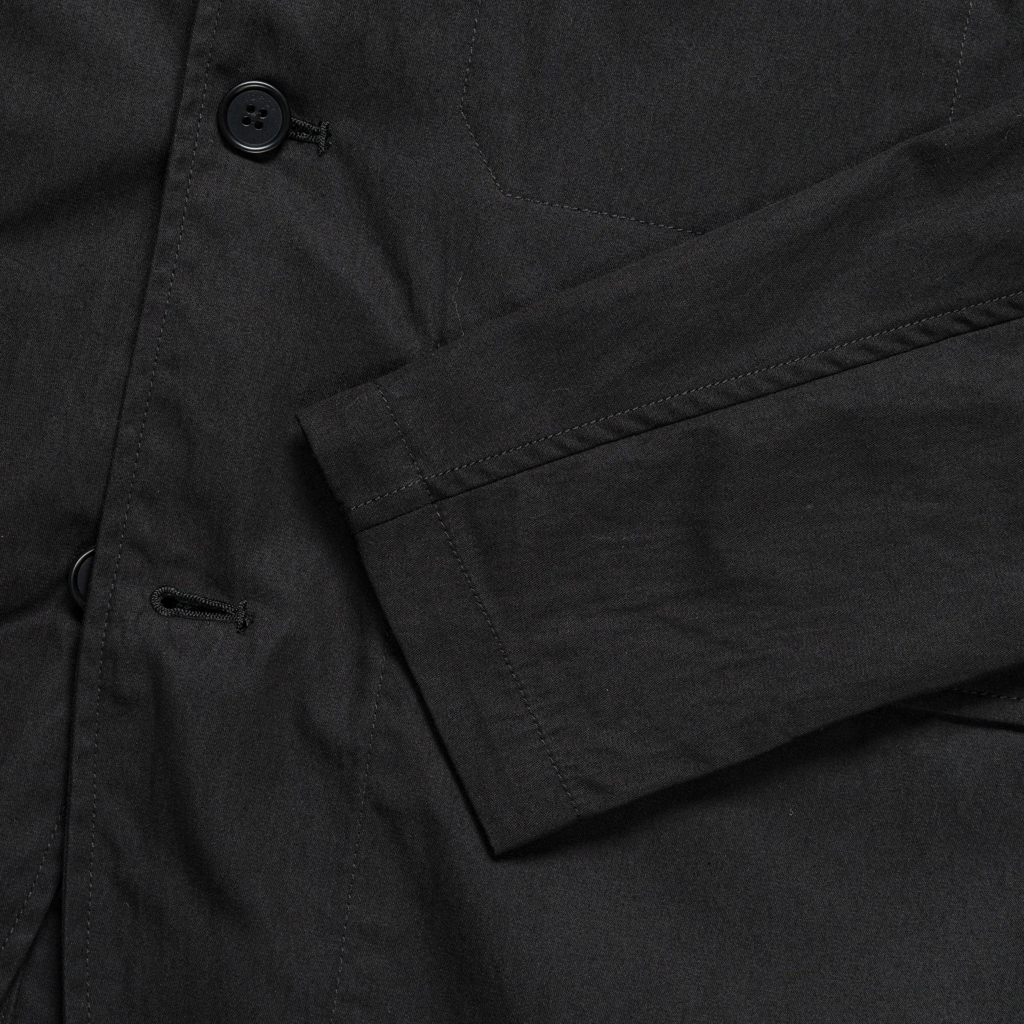 Nilas Fine Broken Twill Work Jacket - Black