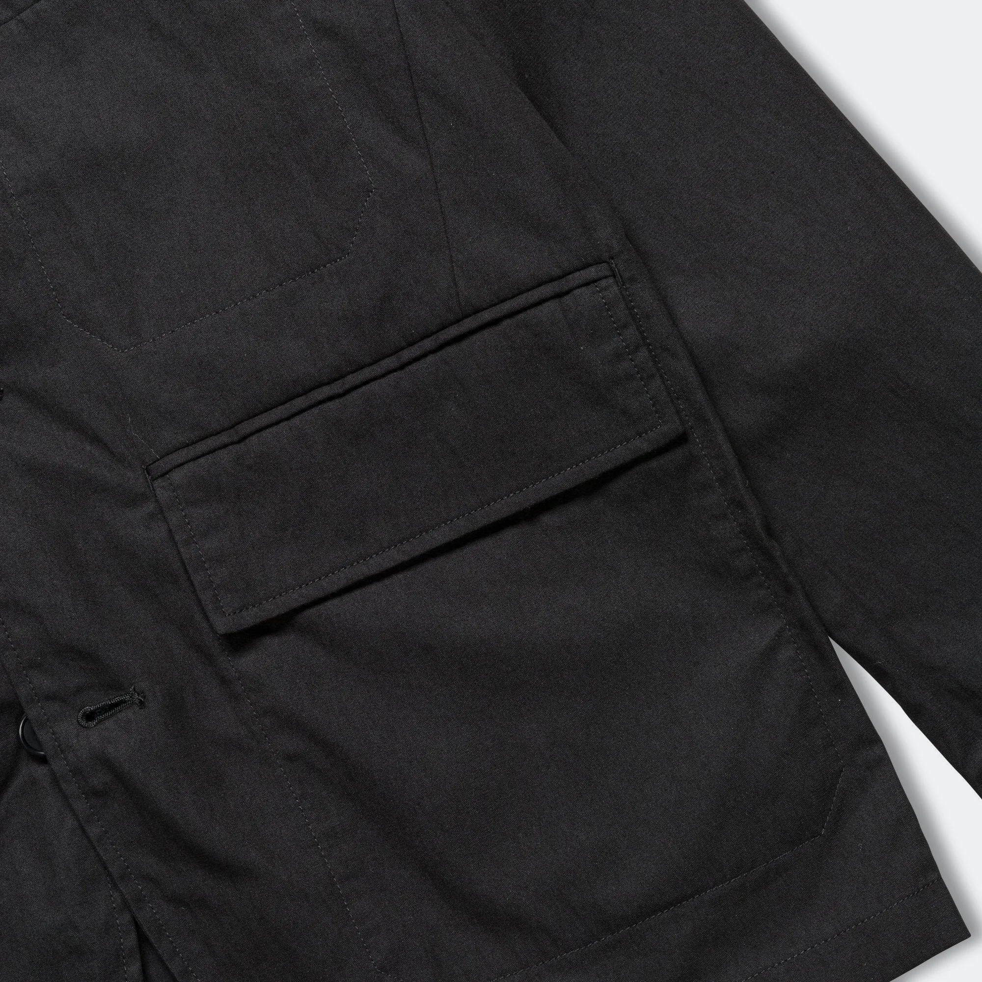 Nilas Fine Broken Twill Work Jacket - Black