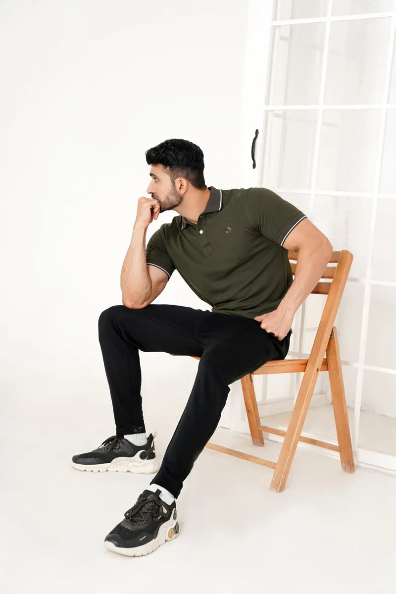 OLIVE GREEN POLO SHIRT