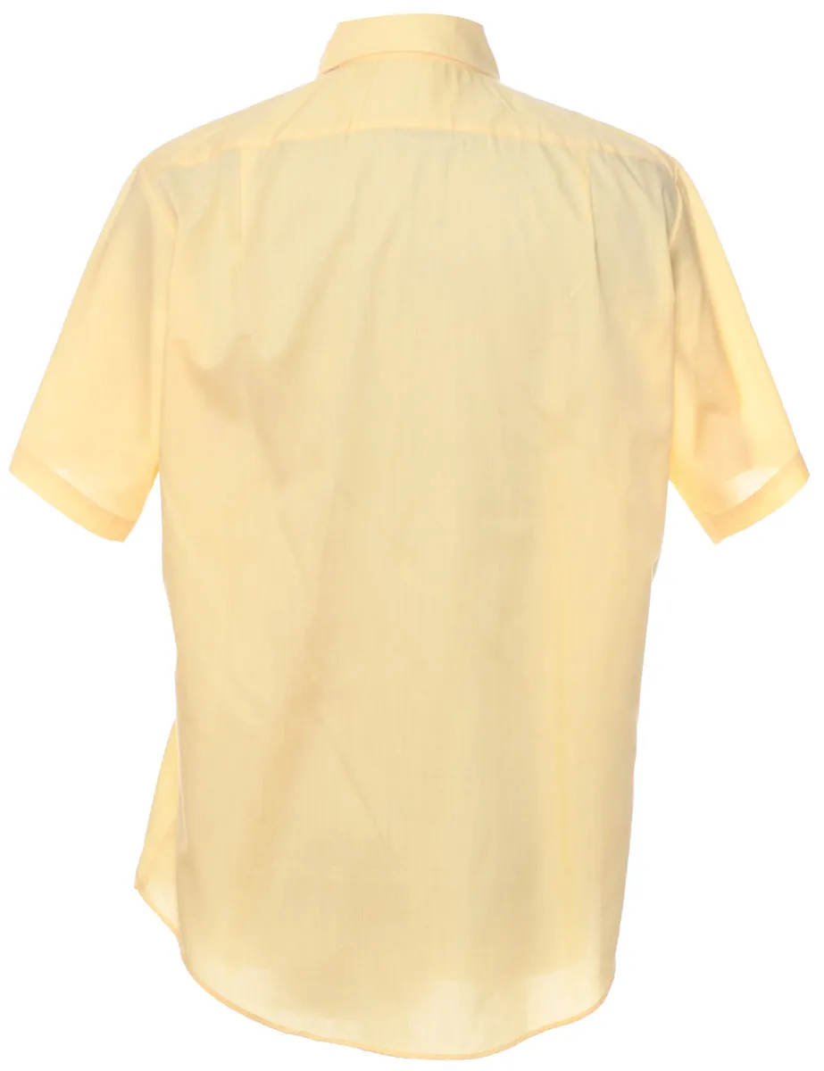 Pale Yellow 1970s Classic Shirt - M