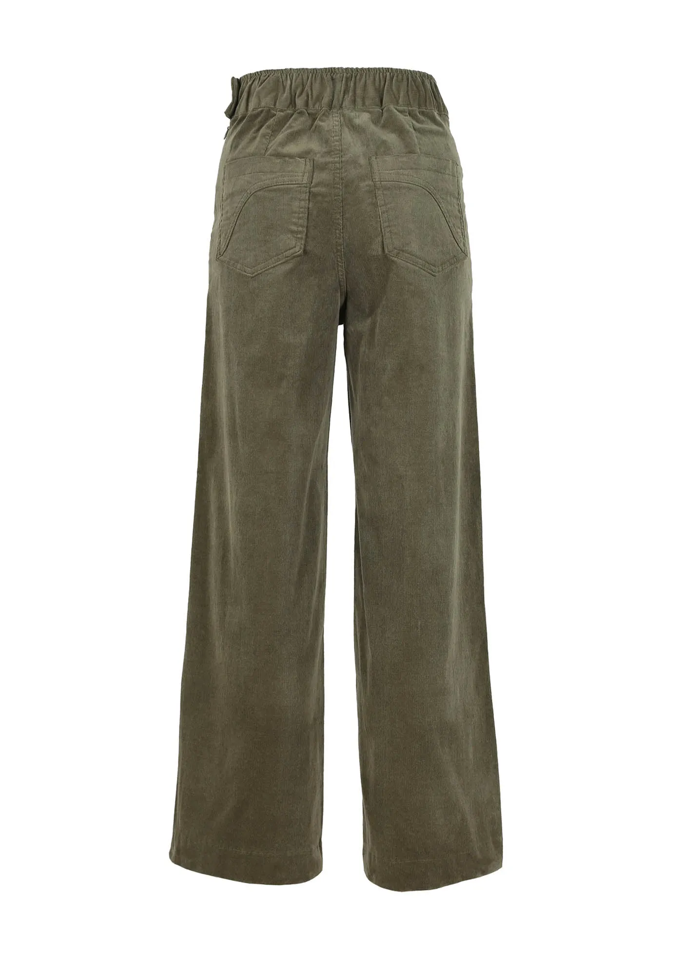 Peggy Pants Green in Spring Corduroy