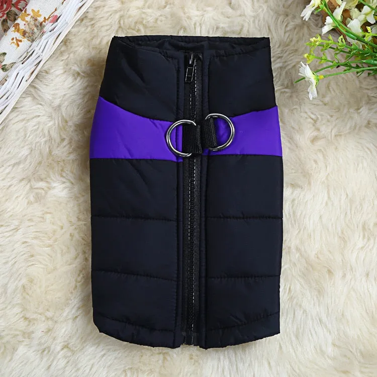 PETRAVEL Waterproof Dog Coats With Harness Hole