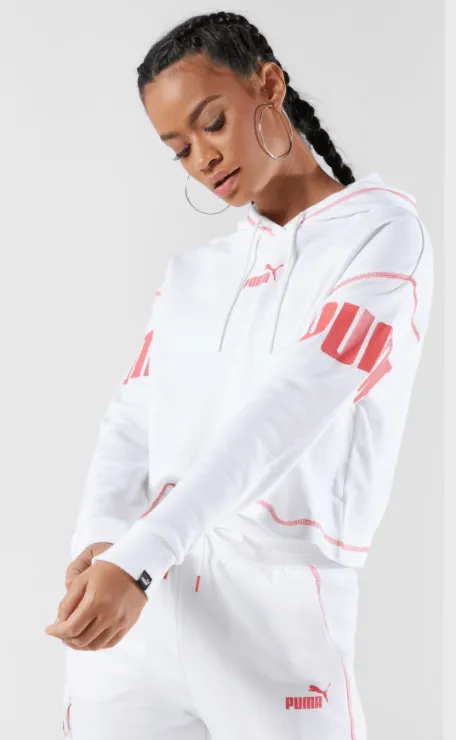 PUMA POWER Hoodie TR Puma White