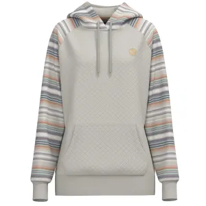 "Summit" Cream/Serape w/Quilted Pattern Hoody