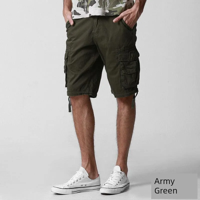 Trendy  Machi Casual Multi-Pocket  Shorts