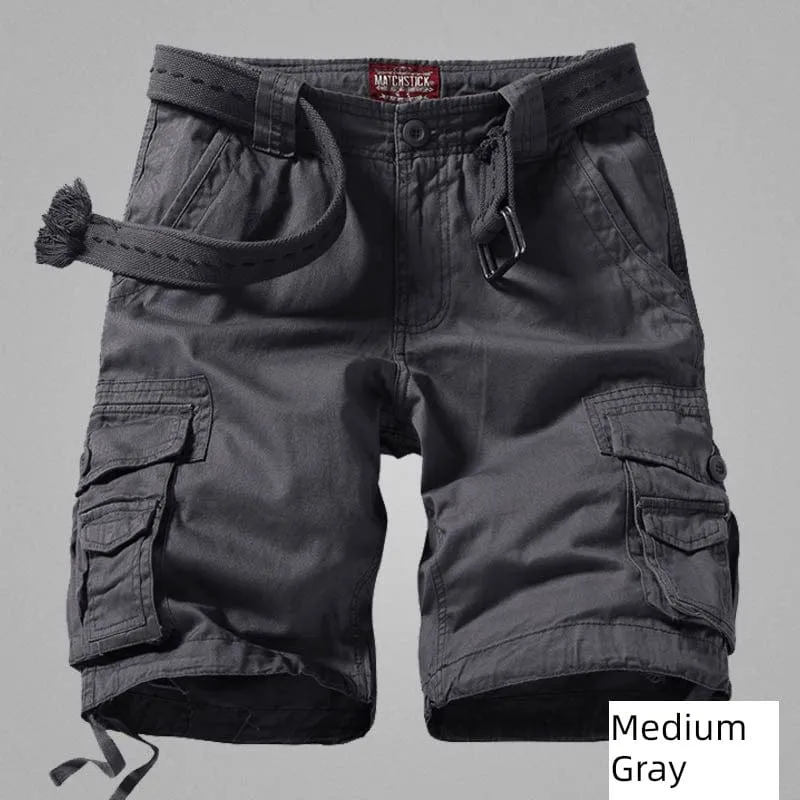 Trendy  Machi Casual Multi-Pocket  Shorts