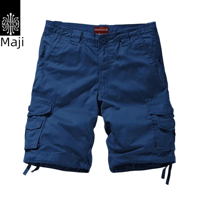 Trendy  Machi Casual Multi-Pocket  Shorts