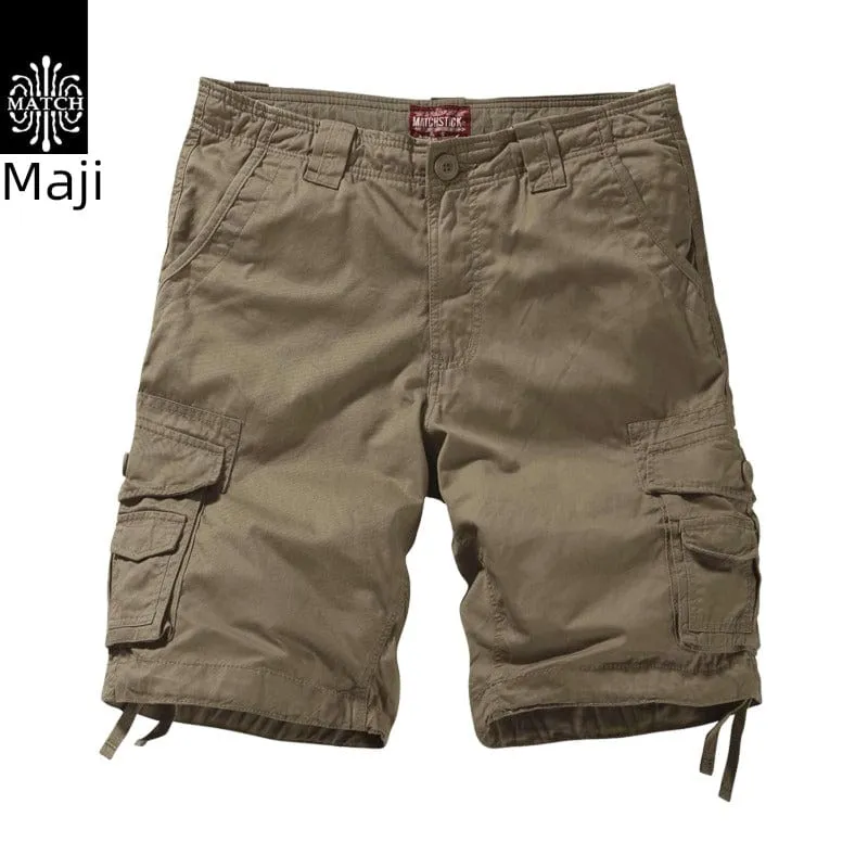 Trendy  Machi Casual Multi-Pocket  Shorts