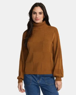 Vineyard Turtleneck Sweater - Workwear Brown