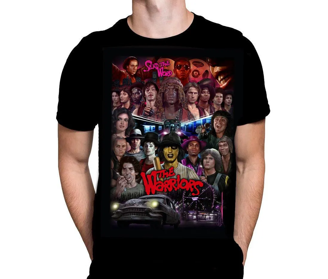 WARRIORS - SEND THE WORD - Classic 70's Gang Cult Movie T-Shirt by Peter Panayis