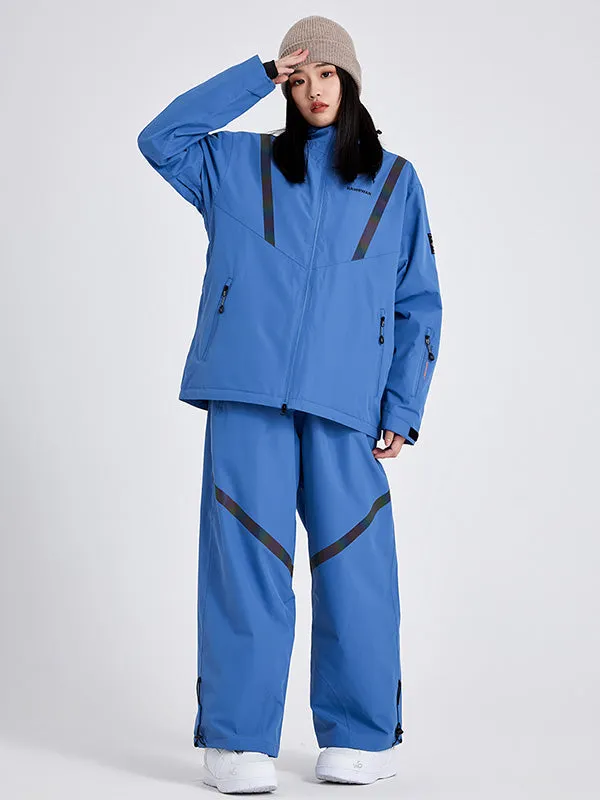 Women's Baggy Snow Suits Set Outdoor Winter Ski Race Suits