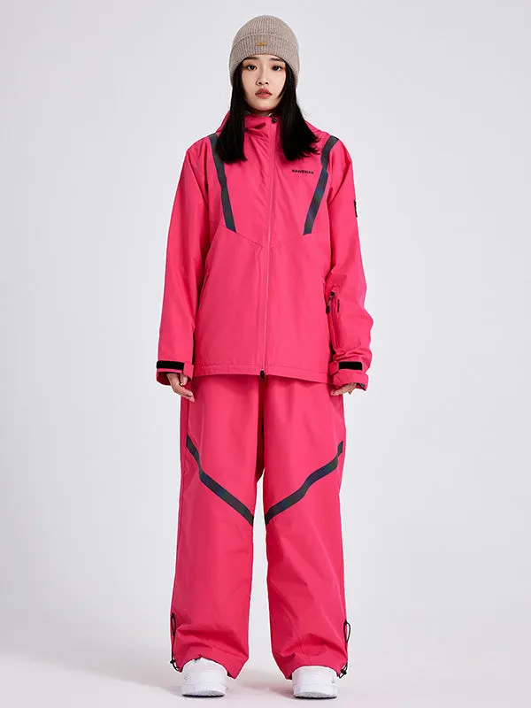 Women's Baggy Snow Suits Set Outdoor Winter Ski Race Suits