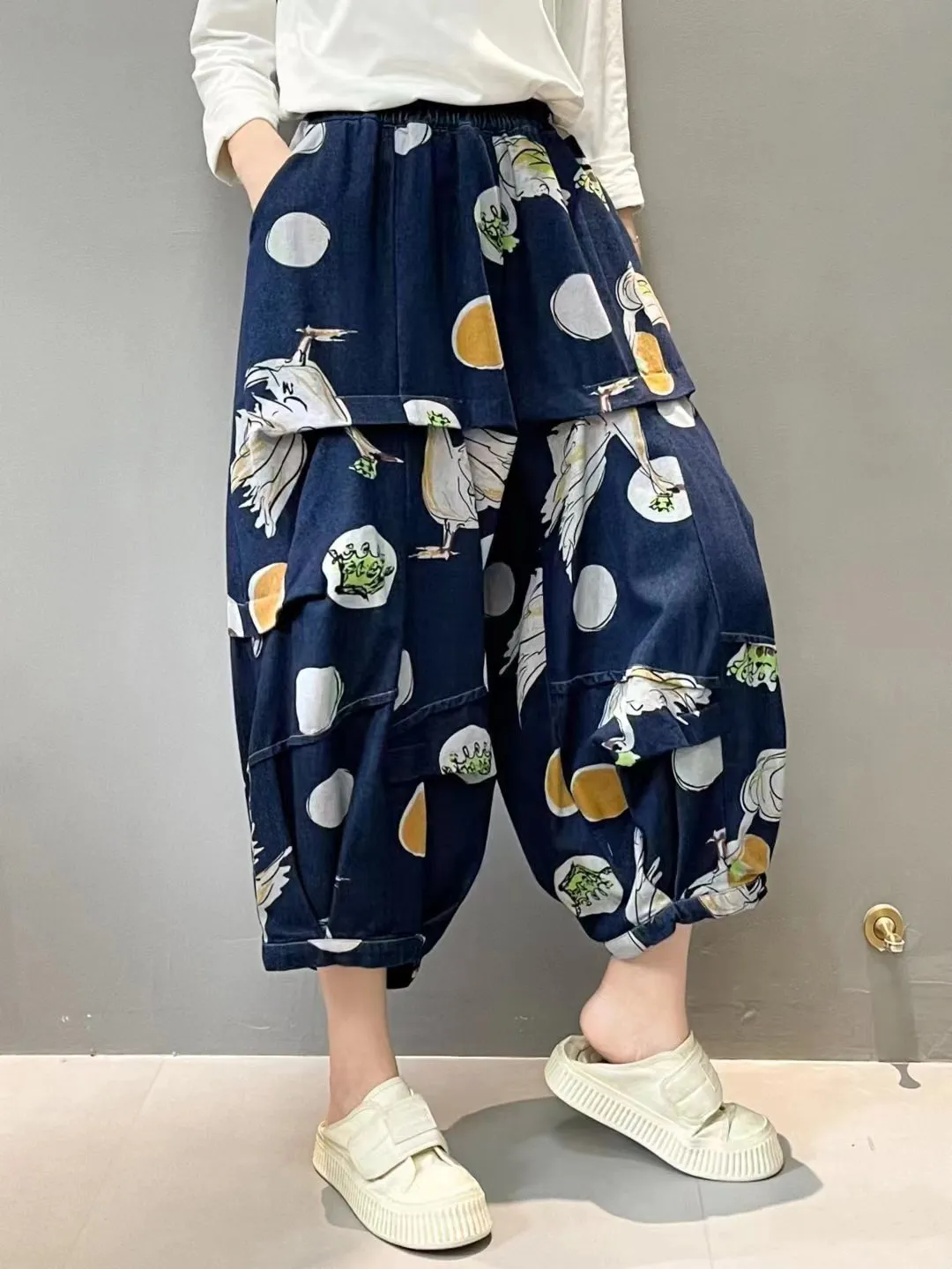 Women's Pants Japanese Style Printing