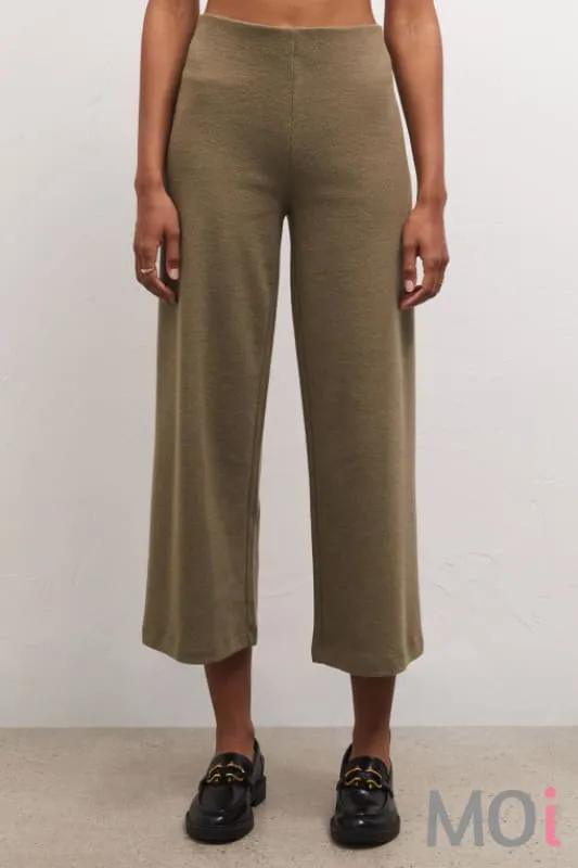 Z Supply Delaney Brushed Rib Pant Kelp