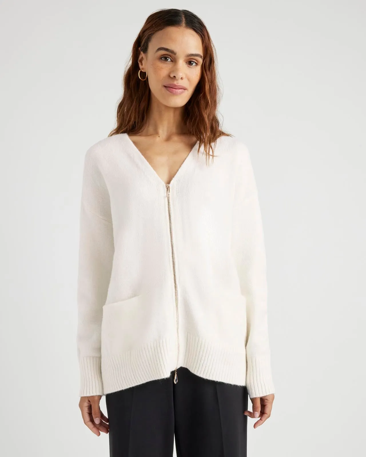 Zeena Zip-Up Cardigan